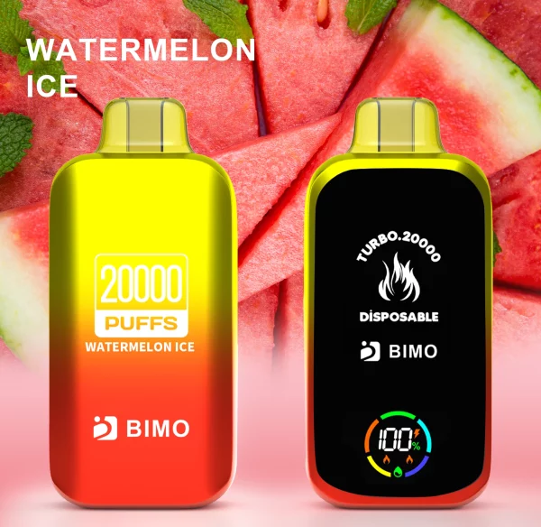 **BIMO Turbo 20000 Puffs Watermelon Ice** The **BIMO Turbo 20000 Puffs Watermelon Ice** is a premium adult disposable vape delivering smooth, icy watermelon-flavored hits. With up to 20,000 puffs, it offers a long-lasting, reliable vaping experience. Enjoy portable, hassle-free use with this convenient disposable e-cig. Order your backup disposable vape today. **Features** * Up to 20,000 puffs per device * Refreshing Watermelon Ice flavor with sweet and cooling notes * No charging or refilling required * Compact, portable design for on-the-go vaping * High-capacity e-liquid reservoir for uninterrupted sessions * Nicotine salts for smooth, satisfying hits * Draw-activated mechanism for easy use **Why You Will Like It** You get consistent icy watermelon flavor and smooth draws without refills or charging. Its pocket-friendly design makes it ideal for travel or daily use. Keep a reliable backup disposable vape ready at all times. **Flavours** * Watermelon Ice **How to Use** 1. Remove the device from packaging. 2. Inhale gently to activate the draw mechanism. 3. Enjoy smooth, refreshing watermelon-ice hits. 4. Dispose of responsibly once empty. **Who It Fits** Perfect for adult vapers 21+ who want a long-lasting disposable e-cig. Great for beginners, travelers, or anyone needing a convenient backup vape. **Shipping and Delivery** We ship nationwide with fast processing. Orders are packaged carefully to arrive in perfect condition. Delivery is prompt and reliable. **Age Verification & Purchase Compliance** In alignment with legal standards, our platform enforces a strict 21+ age requirement for all purchases. We may request age verification at any stage to ensure the purchaser meets the minimum age threshold, prioritizing compliance and safety. **Meta Description** Shop BIMO Turbo 20000 Puffs Watermelon Ice disposable vape. Long-lasting icy watermelon hits in a portable device. Get your backup vape now. **Image SEO Keywords and Alt Text Phrases** BIMO Turbo 20000 Puffs, BIMO Turbo vape, BIMO Watermelon Ice vape, adult disposable vape, long-lasting disposable e-cig, premium flavored vape, smooth tropical hits, backup disposable vape, portable disposable vape, nicotine salts disposable, high-capacity e-liquid, travel vape device, compact vape, fruity disposable e-cig, easy-to-use disposable vape, long-life disposable e-cig, watermelon flavor vape, icy vape hits, flavorful disposable vape, nicotine hit vape, disposable e-cigarette, watermelon ice flavor vape, convenient disposable vape, pocket vape, extended use vape, vape for adults 21+, all-day vape, high-puff vape, reliable disposable e-cig, flavor-rich vape, on-the-go vape, long-lasting hits, rechargeable-free vape, pre-filled disposable e-cig, smooth draw vape, satisfying disposable e-cig, hassle-free vape, e-cig for travel, disposable nicotine vape, sweet candy flavor vape, vape backup device, BIMO Turbo 20000, adult vape device, convenient e-cigarette, pocket-sized vape, Watermelon Ice disposable vape, portable flavored e-cig, disposable vape for beginners, travel-friendly disposable vape, pre-filled vape pen, tropical watermelon vape, nicotine salts e-cig, fruity e-cigarette, long-lasting menthol flavor, high-puff count vape, best adult disposable vape, travel disposable e-cig, flavorful watermelon vape, candy-flavored disposable vape, smooth nicotine vape, easy disposable e-cig, backup adult vape, long-lasting adult e-cig, premium watermelon vape, disposable vape with high puffs, travel-friendly adult vape, sweet e-cig disposable, convenient candy vape, BIMO disposable vape, adult-friendly disposable vape, e-cig with smooth hits, long-lasting tropical vape, Watermelon Ice flavor disposable e-cig, tropical fruity e-cig, high-performance disposable vape, adult candy vape, smooth sweet disposable, high-puff disposable vape, travel-ready e-cig, sweet fruity vape, adult travel vape, portable candy vape, backup long-lasting e-cig, candy-flavored vape pen, pre-filled sweet vape, portable tropical vape, disposable candy e-cig, adult-friendly vape, flavorful sweet e-cig, convenient travel disposable, smooth fruity hits, long-lasting nicotine vape, adult sweet vape, disposable candy vape, pre-filled watermelon vape, portable adult vape, high-puff candy vape, sweet tropical e-cig, adult disposable e-cig, Watermelon Ice flavor vape, premium candy disposable, travel-friendly sweet vape, smooth high-puff candy e-cig, candy-flavored adult backup vape, portable high-capacity candy vape, BIMO Watermelon Ice disposable, tropical sweet adult vape, pre-filled candy vape, backup adult candy vape, travel sweet disposable, high-performance watermelon e-cig, long-lasting candy disposable, sweet candy hits, adult travel candy e-cig, smooth tropical candy disposable, portable backup candy vape, high-puff tropical candy vape, adult pre-filled tropical vape, fruity disposable candy e-cig, long-lasting sweet candy vape, premium adult candy disposable, smooth tropical hits, BIMO Watermelon Ice e-cig, high-capacity candy vape, adult-friendly sweet candy vape, portable candy disposable, candy-flavored adult e-cig, pre-filled tropical candy disposable, travel-friendly sweet candy vape, long-lasting candy hits, candy backup disposable, adult candy e-cig, portable tropical candy disposable, high-puff sweet candy e-cig, adult pre-filled candy vape, BIMO candy e-cig, long-lasting adult sweet candy disposable, backup adult candy vape, portable sweet candy e-cig, high-capacity adult candy disposable, smooth candy tropical hits, long-lasting sweet candy adult disposable, pre-filled backup candy adult vape, adult-friendly Watermelon Ice candy disposable, BIMO adult sweet tropical e-cig, portable high-puff candy adult disposable, backup sweet candy adult e-cig, long-lasting tropical candy adult vape, adult candy pre-filled disposable, BIMO Watermelon Ice premium adult e-cig, portable adult sweet candy disposable, high-puff tropical candy adult e-cig, smooth sweet candy adult disposable, backup pre-filled Watermelon Ice adult vape, long-lasting adult tropical candy e-cig, portable sweet candy adult disposable, high-puff adult Watermelon Ice candy vape, adult-friendly backup tropical candy e-cig, BIMO candy adult sweet disposable, long-lasting pre-filled candy adult e-cig, adult tropical candy backup disposable, portable adult sweet Watermelon Ice e-cig, high-capacity candy adult tropical disposable, smooth candy adult backup hits, long-lasting sweet Watermelon Ice adult disposable, adult candy portable e-cig, backup tropical candy adult vape, high-puff sweet candy adult disposable, BIMO Watermelon Ice premium adult e-cig, portable adult tropical candy disposable, long-lasting sweet candy adult hits, adult candy high-puff disposable, pre-filled backup Watermelon Ice adult vape, BIMO adult candy tropical e-cig, smooth sweet candy adult disposable, long-lasting tropical candy adult hits, portable high-puff candy adult vape, adult-friendly sweet candy backup disposable,